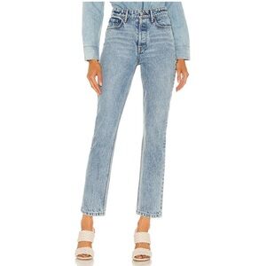 NEW GRLFRND Karolina High-Rise Straight Crop Jeans